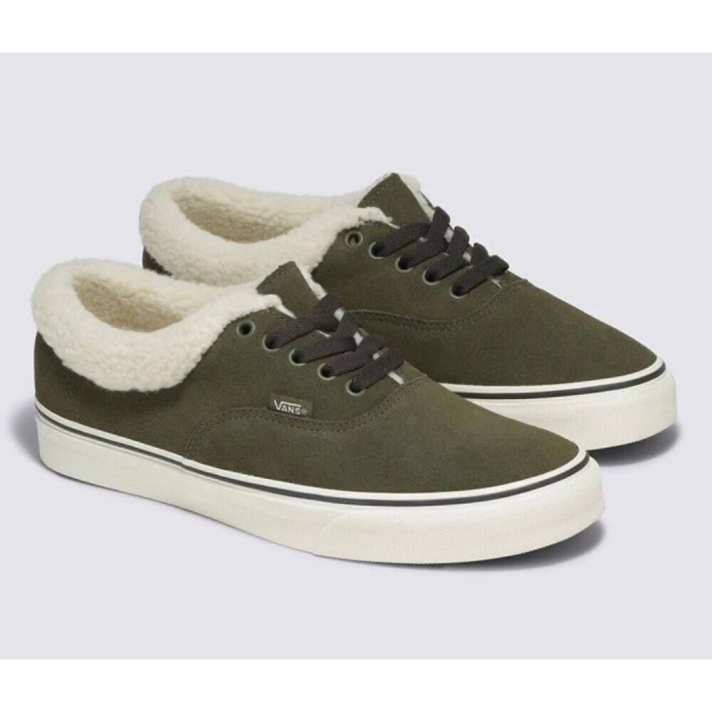 Vans Women’s Authentic Sherpa Grape Leaf Green Suede Sz 7,5 comfort sneakers new